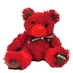 2/$15 Hersheys Kisses Red Plush Teddy Bear 7" Cuddly Stuffed Toy Collectible